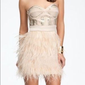 BeBe Feather Dress! 💋